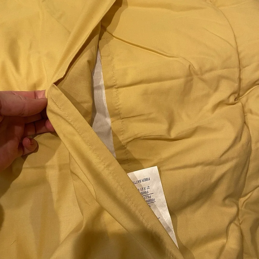 Croscill Standard‎ Corded Pillow Shams Set Of 2 NICE Golden Yellow
